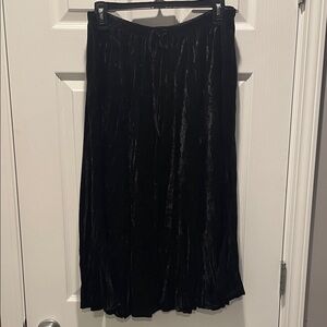 Apt. 9 Elegant Black Velvet Maxi Skirt